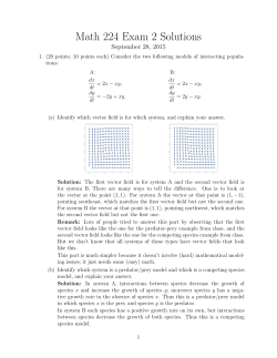 Math 224 Exam 2 Solutions