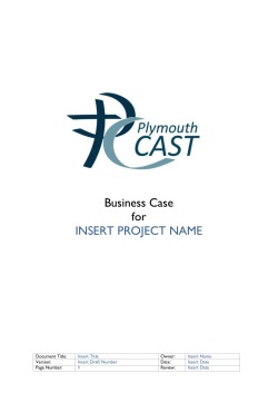 20170208-Business Case Template and Guidance