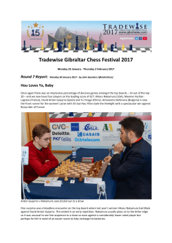 Tradewise Gibraltar Round 7 Report, 30 Jan 2017