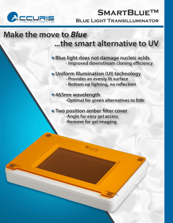 SmartBlue&trade; Make the move to Blue ...the smart alternative to UV