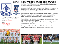 girls poster - Brighstone CE Primary School