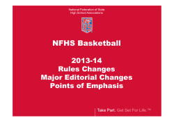 2013-14 NFHS Basketball Rules Changes Power Point