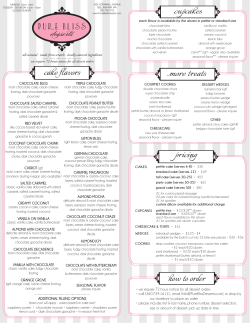 PBD Menu One Page - Pure Bliss Desserts