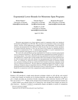 Exponential Lower Bounds for Monotone Span Programs