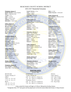 MUSCOGEE COUNTY SCHOOL DISTRICT 2016