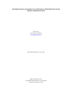 Distributional Judgment in Individual Preferences over Trade