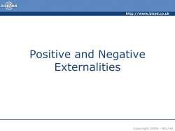 Positive and Negative Externalities