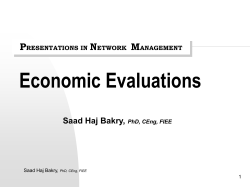 Economic Evaluations
