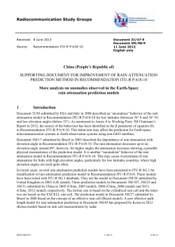 2 Dependence of predicted rain attenuation with elevation angle for