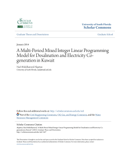 A Multi-Period Mixed Integer Linear Programming Model for