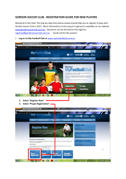 registration guide for new players