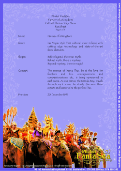 Phuket FantaSea `Fantasy of a Kingdom` Cultural Illusion Stage