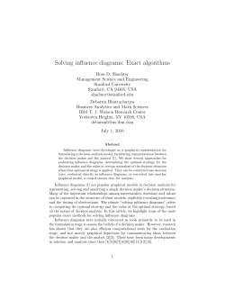 Solving influence diagrams: Exact algorithms