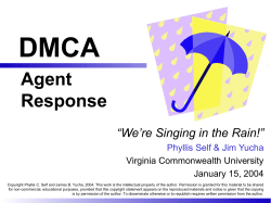 DMCA Agent Response
