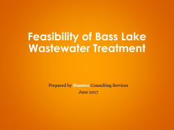 Bass Lake Wastewater Facilities Feasibility Study