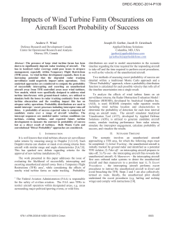 Impacts of Wind Turbine Farm Obscurations on Aircraft Escort