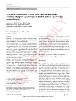 Prospective comparison of short-term functional