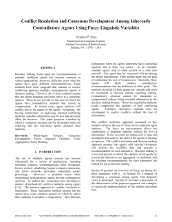 Conflict Resolution and Consensus Development Among Inherently