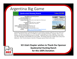 Argentina Big Game - Safari Club International Utah Chapter
