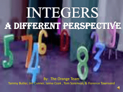 Integers - CLCtec539