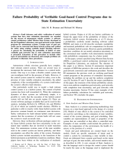 Failure Probability of Verifiable Goal