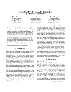 Hierarchical POMDP Controller Optimization by Likelihood