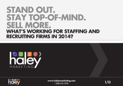 stand out. stay top-of-mind. sell more.