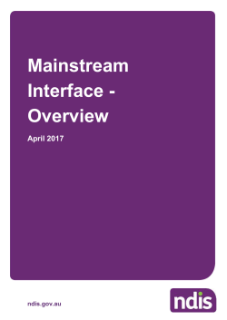 Mainstream Interface - Overview (DOCX 205KB)