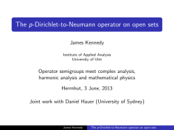 The p-Dirichlet-to-Neumann operator on open sets