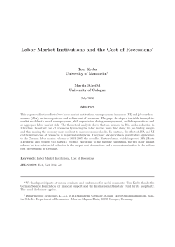 Labor Market Institutions and the Cost of Recessions