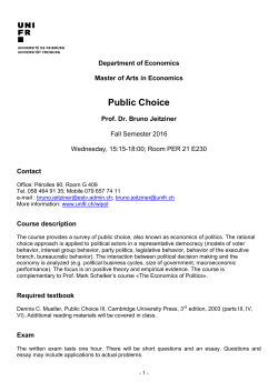 Public Choice