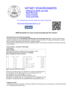 wrrnl29102012 - Witney Road Runners