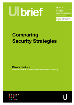 Comparing Security Strategies