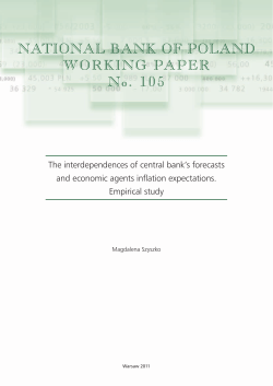 NATIONAL BANK OF POLAND WORKING PAPER No. 105