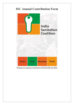ISC Annual Contribution Form
