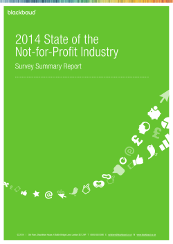 2014 State of the Not-for-Profit Industry