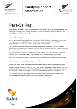 National qualification is a key milestone for all sailors aiming to