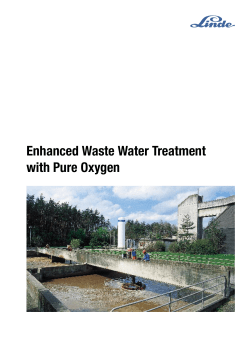 Enhanced Waste Water Treatment with Pure Oxygen