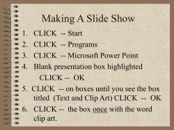Making Slide Show