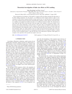 Theoretical investigation of finite size effects at DNA melting