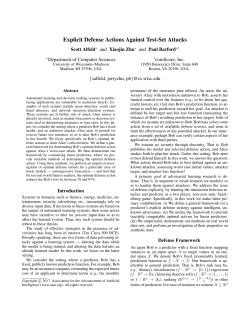 Explicit Defense Actions Against Test-Set Attacks