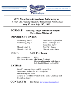 2017 8-Year-Old Tournament Invitation Team Registration Form
