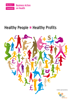 Healthy People = Healthy Profits