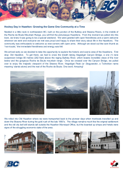 Hockey Day in Hazelton: Growing the Game One