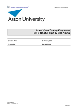 Document Name - Aston University
