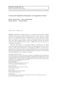 Concurrent Imitation Dynamics in Congestion Games