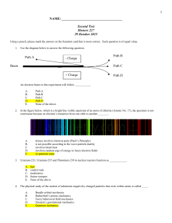 Answer Key for Examination #2