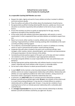 code of conduct coaching staff Dec 2016