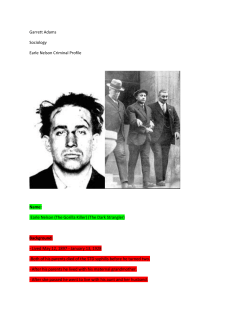 Garrett Adams Sociology Earle Nelson Criminal Profile Name: Earle