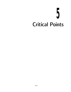Critical Points